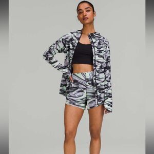 lululemon Hotty Hot High-Rise 4" Lined Shorts *Special Edition Paint Glide Sz2